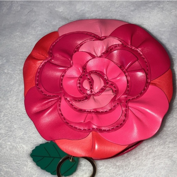 📣🚨🚨LOW START 🚨🚨📣Kate Spade Flora 3D Rose Leather Coin Purse - Picture 2 of 10